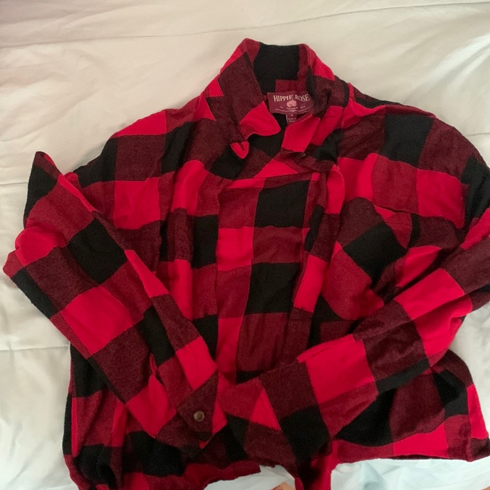 Black and red poncho. Perfect for Christmas size M